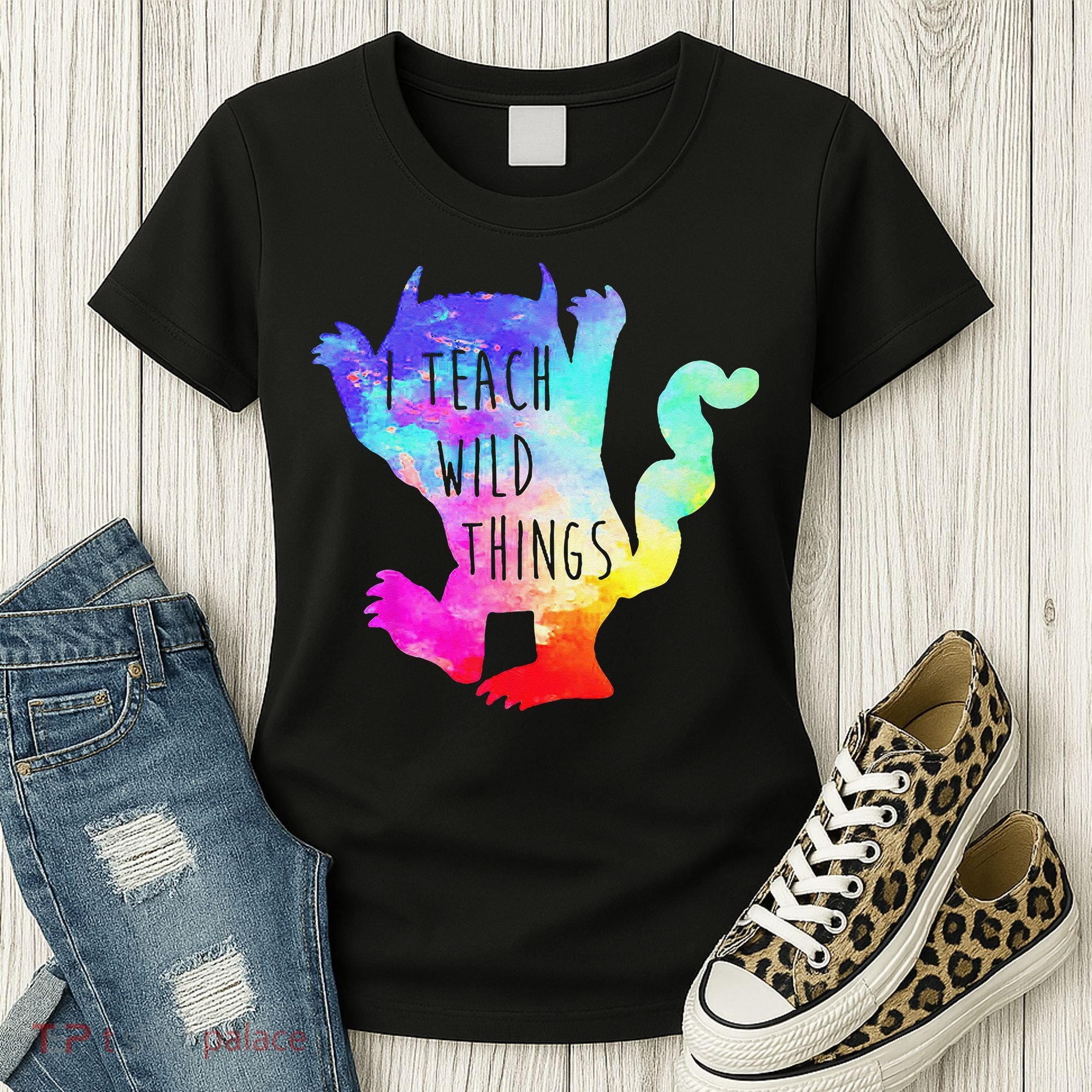 I Teach Wild Things Monster Funny Halloween Gifts Women's T-Shirt