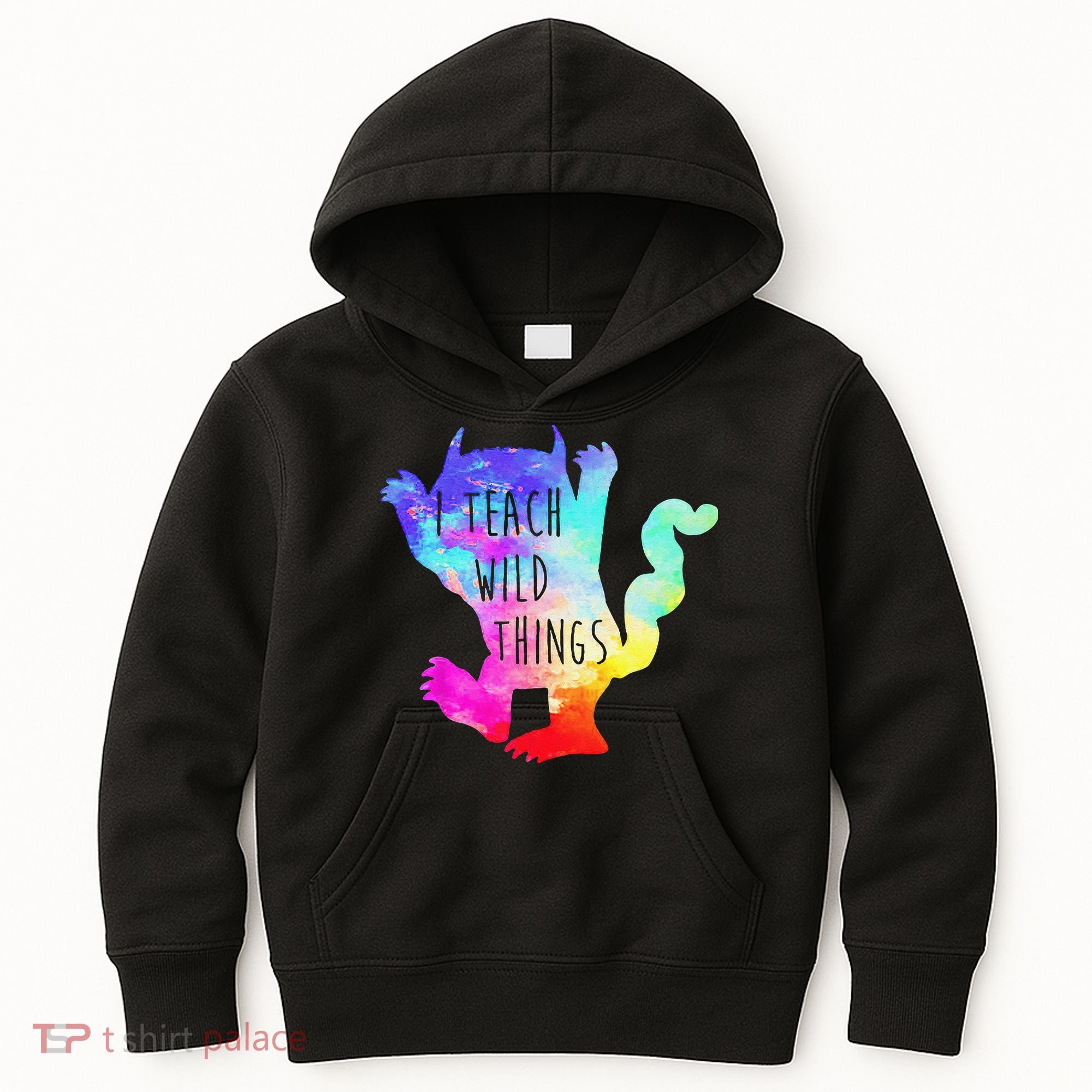I Teach Wild Things Monster Funny Halloween Gifts Kids Hoodie