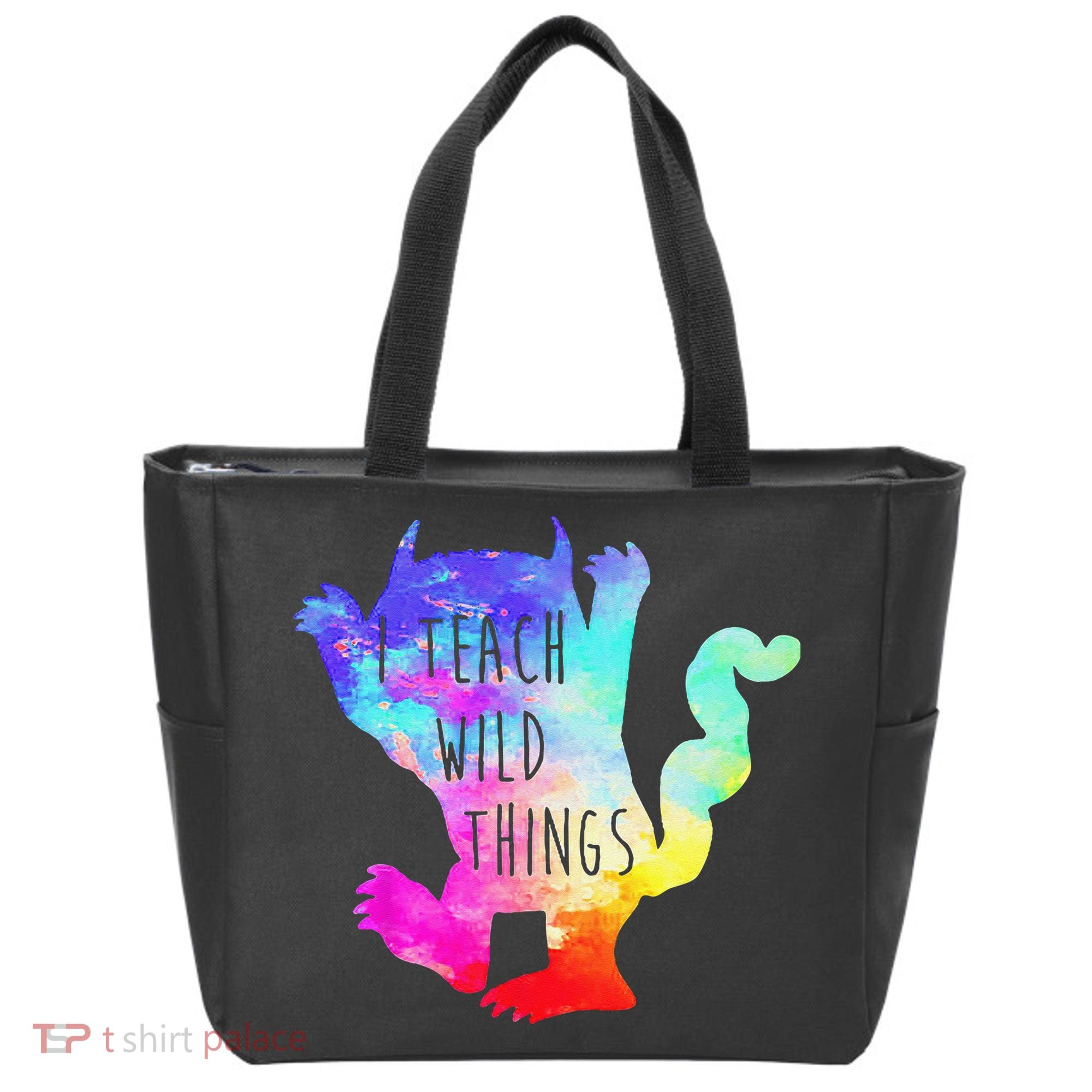I Teach Wild Things Monster Funny Halloween Gifts Tote Bag