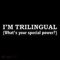IM Trilingual WhatS Your Special Power Linguistics Ornament thumb 1