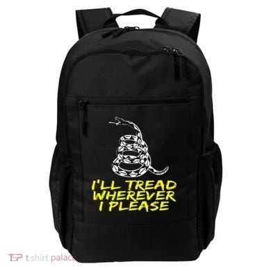 ILl Tread Wherever I Please Rattlesnake Backpack