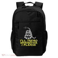 ILl Tread Wherever I Please Rattlesnake Backpack thumb 0