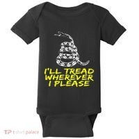 ILl Tread Wherever I Please Rattlesnake Baby Bodysuit thumb 0