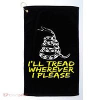 ILl Tread Wherever I Please Rattlesnake Golf Towel thumb 0