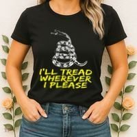 ILl Tread Wherever I Please Rattlesnake Women's T-Shirt thumb 2