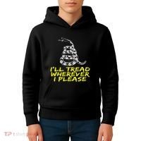ILl Tread Wherever I Please Rattlesnake Kids Hoodie thumb 4