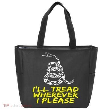 ILl Tread Wherever I Please Rattlesnake Tote Bag