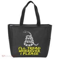ILl Tread Wherever I Please Rattlesnake Tote Bag thumb 0