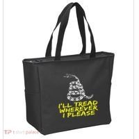 ILl Tread Wherever I Please Rattlesnake Tote Bag thumb 2