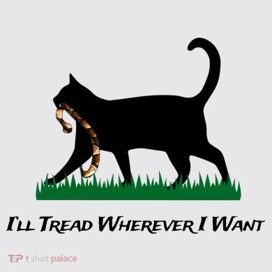 ILl Tread Wherever I Want Womens Funnel Neck Pullover Hood