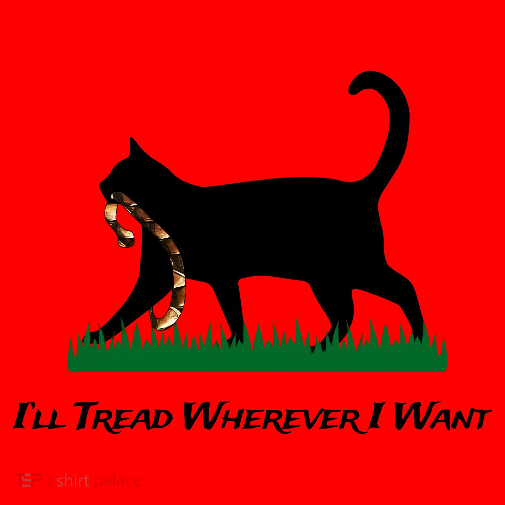 ILl Tread Wherever I Want Santa Hat
