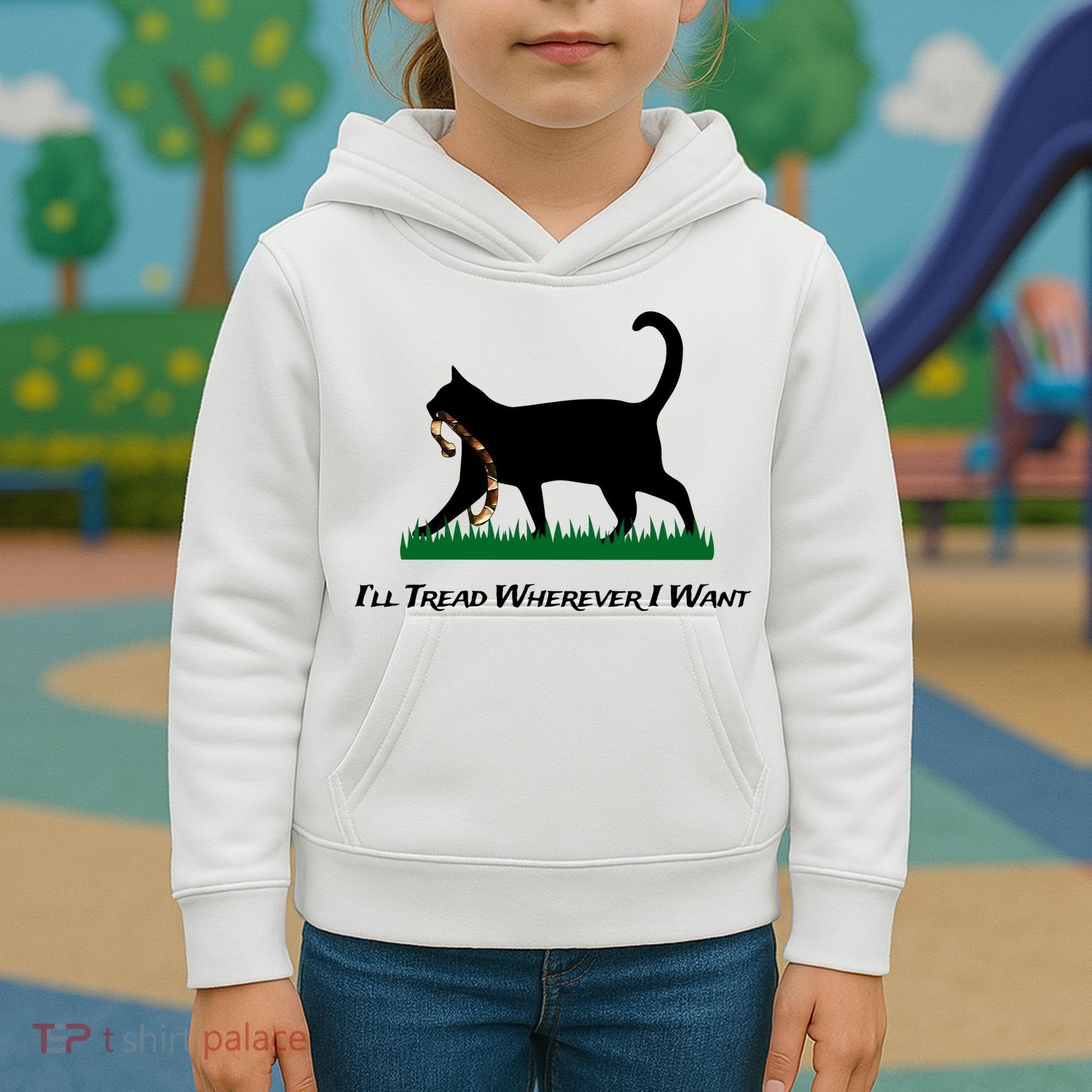ILl Tread Wherever I Want Kids Hoodie