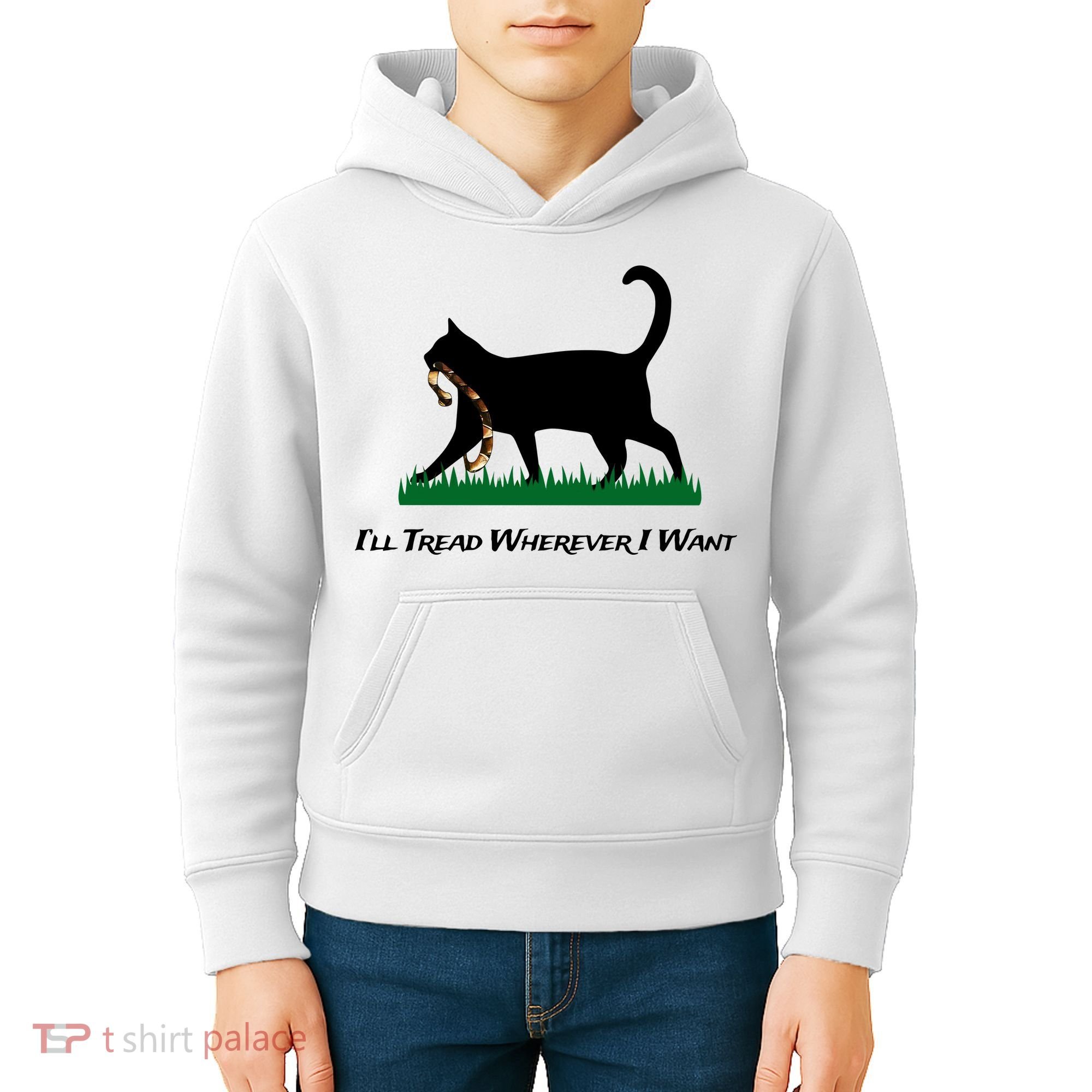 ILl Tread Wherever I Want Kids Hoodie