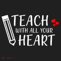 I Teach With All Your Heart Golf Towel thumb 3