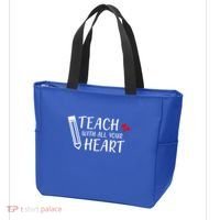 I Teach With All Your Heart Tote Bag thumb 3