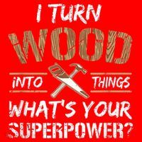 I Turn Wood Into Things Carpenter Funny Woodworking Gift Santa Hat thumb 1