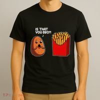 Is That You Bro Potato French Fry Vegetable Funny Food Pun T-Shirt thumb 3