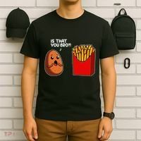 Is That You Bro Potato French Fry Vegetable Funny Food Pun T-Shirt thumb 6