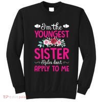 I'm The Youngest Sister Rules Don't Apply To Me Siblings Sweatshirt thumb 0