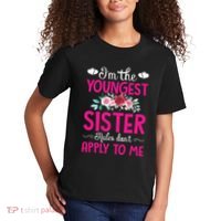 I'm The Youngest Sister Rules Don't Apply To Me Siblings Kids T-Shirt thumb 2