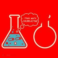 I Think You Are Overreacting Funny Nerd Chemistry Gift Santa Hat thumb 1