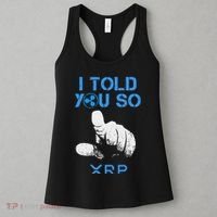 I Told You So Hodl Xrp Ripple Coin Blockchain Crypto Bullrun Women's Tank Top thumb 3