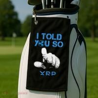 I Told You So Hodl Xrp Ripple Coin Blockchain Crypto Bullrun Golf Towel thumb 2