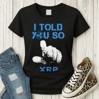 I Told You So Hodl Xrp Ripple Coin Blockchain Crypto Bullrun Women's T-Shirt thumb 3