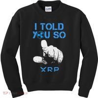 I Told You So Hodl Xrp Ripple Coin Blockchain Crypto Bullrun Kids Sweatshirt thumb 0