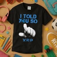 I Told You So Hodl Xrp Ripple Coin Blockchain Crypto Bullrun Kids T-Shirt thumb 3