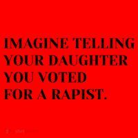 Imagine Telling Your Daughter You Voted For A Rapist Santa Hat thumb 1