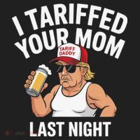 I Tariffed Your Mom Last Night Golf Towel thumb 3