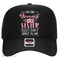 I'm The Youngest Sister Rules Don't Apply To Me Floral Cute Hat thumb 0