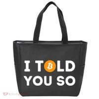 I Told You So Funny Crypto Trader Btc Bitcoin Investor Tote Bag thumb 0