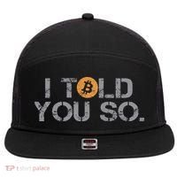 I Told You So Bitcoin Funny Btc Crypto Cryptocurrency Trader 7 Panel Mesh Trucker Snapback Hat thumb 0