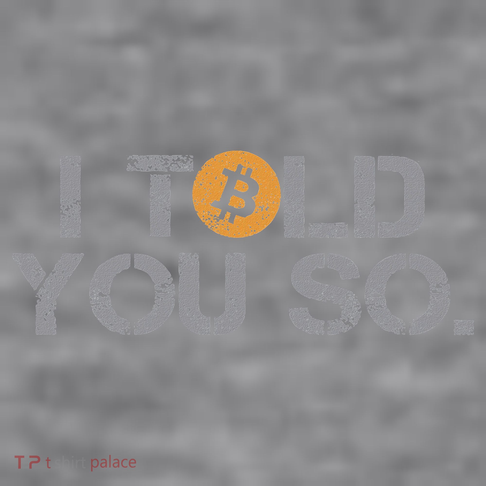 I Told You So Bitcoin Funny Btc Crypto Cryptocurrency Trader Women's Racerback Cropped Tank