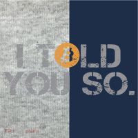 I Told You So Bitcoin Funny Btc Crypto Cryptocurrency Trader Kids Colorblock Raglan Jersey thumb 2