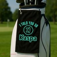I Told You So Kaspa Crypto Kaspa Mining Kaspa Crypto Miner Crypto Bullrun Golf Towel thumb 2