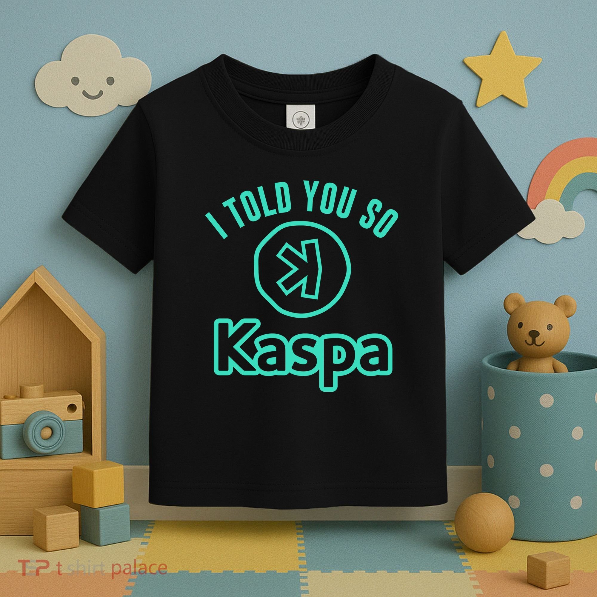 I Told You So Kaspa Crypto Kaspa Mining Kaspa Crypto Miner Crypto Bullrun Toddler T-Shirt
