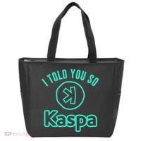 I Told You So Kaspa Crypto Kaspa Mining Kaspa Crypto Miner Crypto Bullrun Tote Bag thumb 0