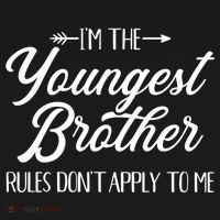 I'm The Youngest Brother Rules Not Apply To Me Great Gift Women's Hoodie thumb 2