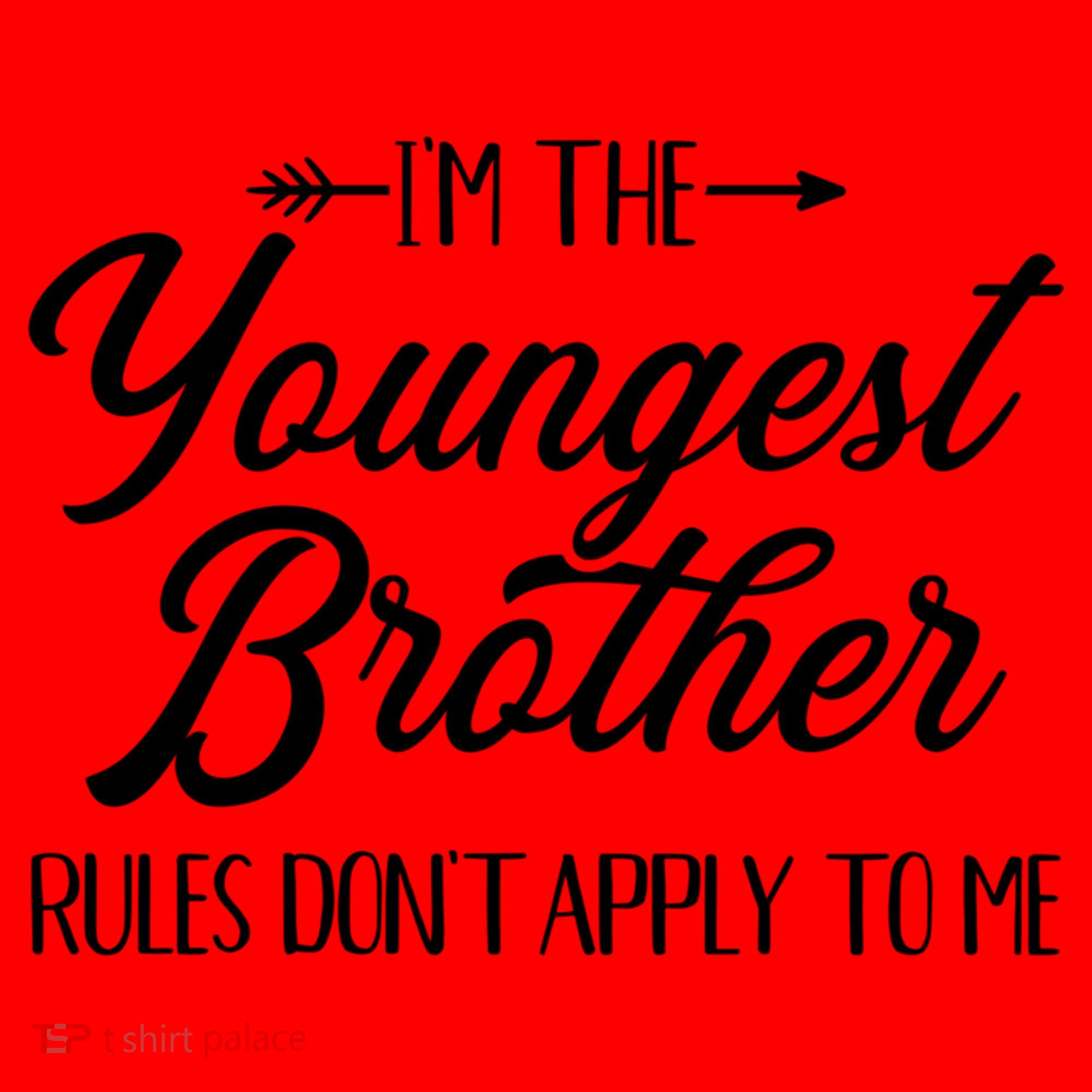 I'm The Youngest Brother Rules Not Apply To Me Great Gift Santa Hat