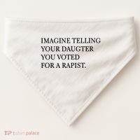 Imagine Telling Your Daughter Resist USA-Made Doggie Bandana thumb 0
