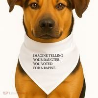 Imagine Telling Your Daughter Resist USA-Made Doggie Bandana thumb 1