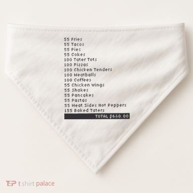 I Think You Should Leave Pay It Forward 55 BURGERS USA-Made Doggie Bandana