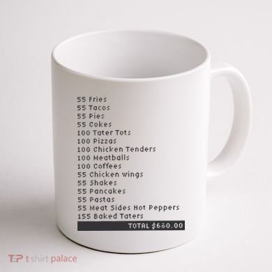 I Think You Should Leave Pay It Forward 55 BURGERS Coffee Mug back