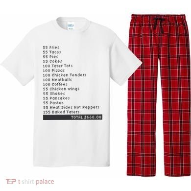I Think You Should Leave Pay It Forward 55 BURGERS Pajama Set