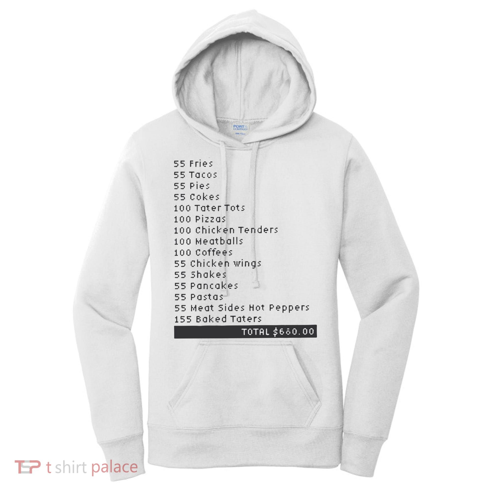 I Think You Should Leave Pay It Forward 55 BURGERS Women's Hoodie