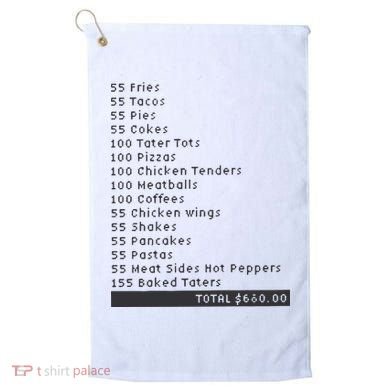 I Think You Should Leave Pay It Forward 55 BURGERS Golf Towel