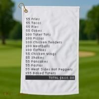 I Think You Should Leave Pay It Forward 55 BURGERS Golf Towel thumb 1